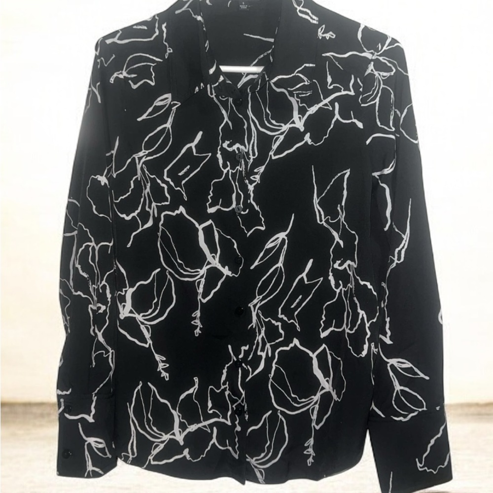 Lulu's Black and White Patterned Shirt